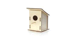 Caseta Pájaro Pecker — 360° preview · click para HD