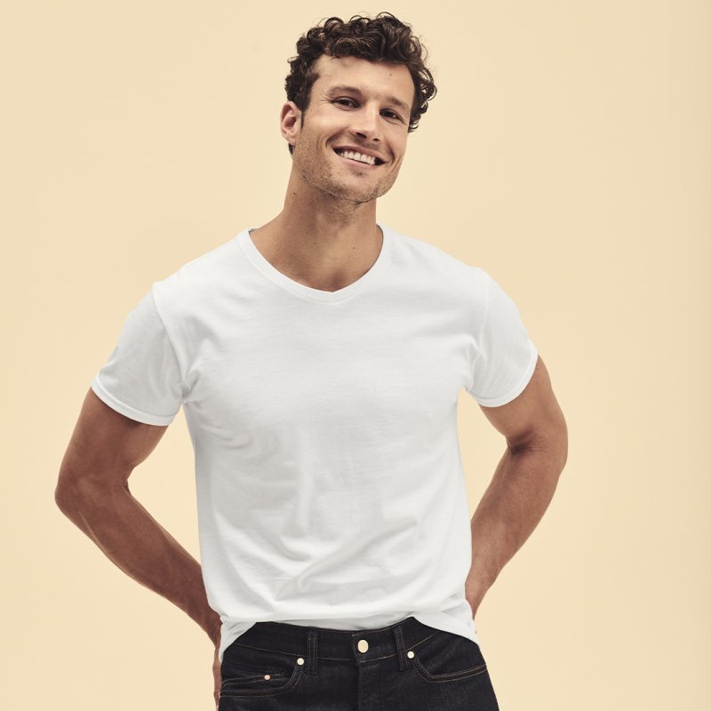 Makito — Iconic V-Neck Camiseta Adulto Blanca