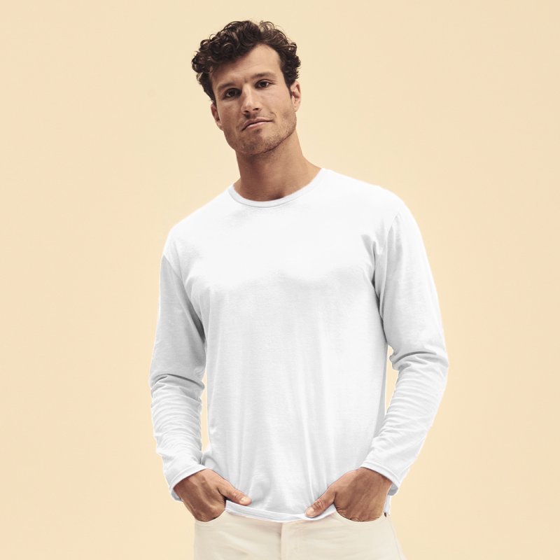 Makito — Iconic Long Sleeve T Camiseta Adulto Blanca