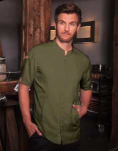 Short-Sleeve Chef Jacket Green-Generatio — Karlowsky