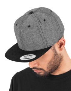 Chambray-Suede Snapback — Flexfit