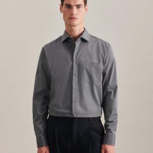 Camisa Kent corte regular manga larga hombre