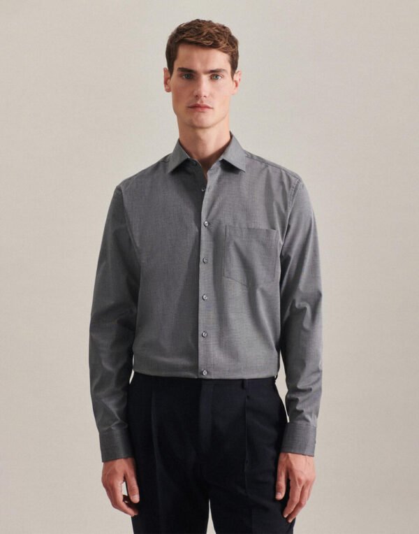 Camisa Kent corte regular manga larga hombre