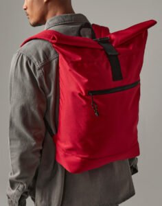 Recycled Roll-Top Backpack — Bagbase