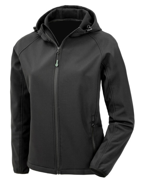 Women's Recycled 3-Layer Hooded Softshel