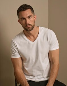 Mens Stretch V-Tee — Tee Jays