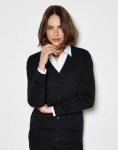 Women’s Arundel V-Neck Cardigan — Kustom Kit