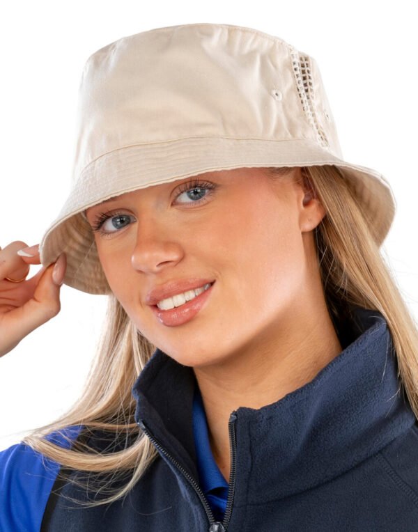 Sporty Hat with Mesh Panels
