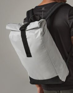 Reflective Roll-Top Backpack — Bagbase