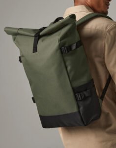 Block Roll-Top Backpack — Bagbase