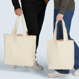 Bolsa de compra de lona asa larga