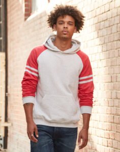 NuBlend Varsity Colour-Block Hooded Swea — Jerzees