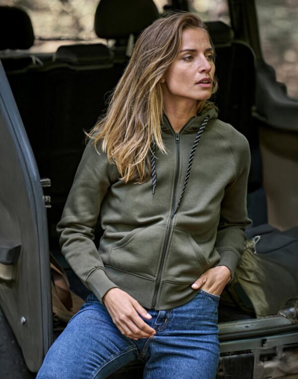 Ladies Hooded Zip Sweat