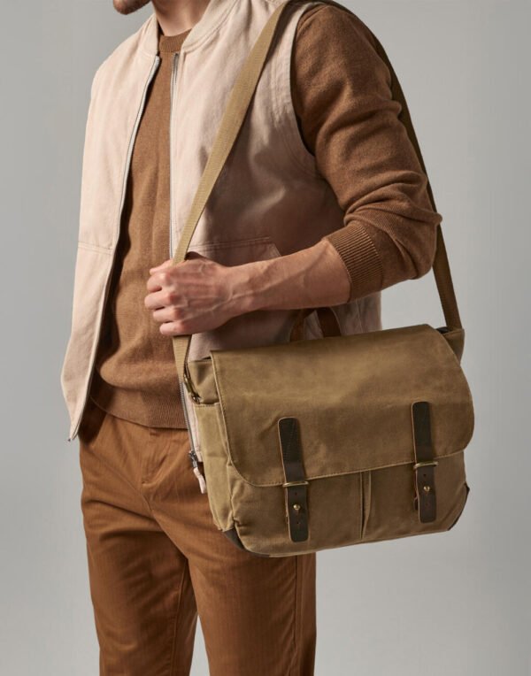 Heritage Waxed Canvas Messenger