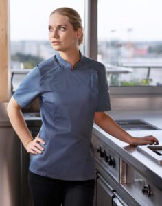 Short-Sleeve Ladies’ Chef Jacket Modern- — Karlowsky