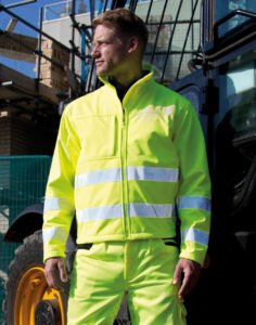 High-Viz Soft Shell Jacket — Result Safe-Guard