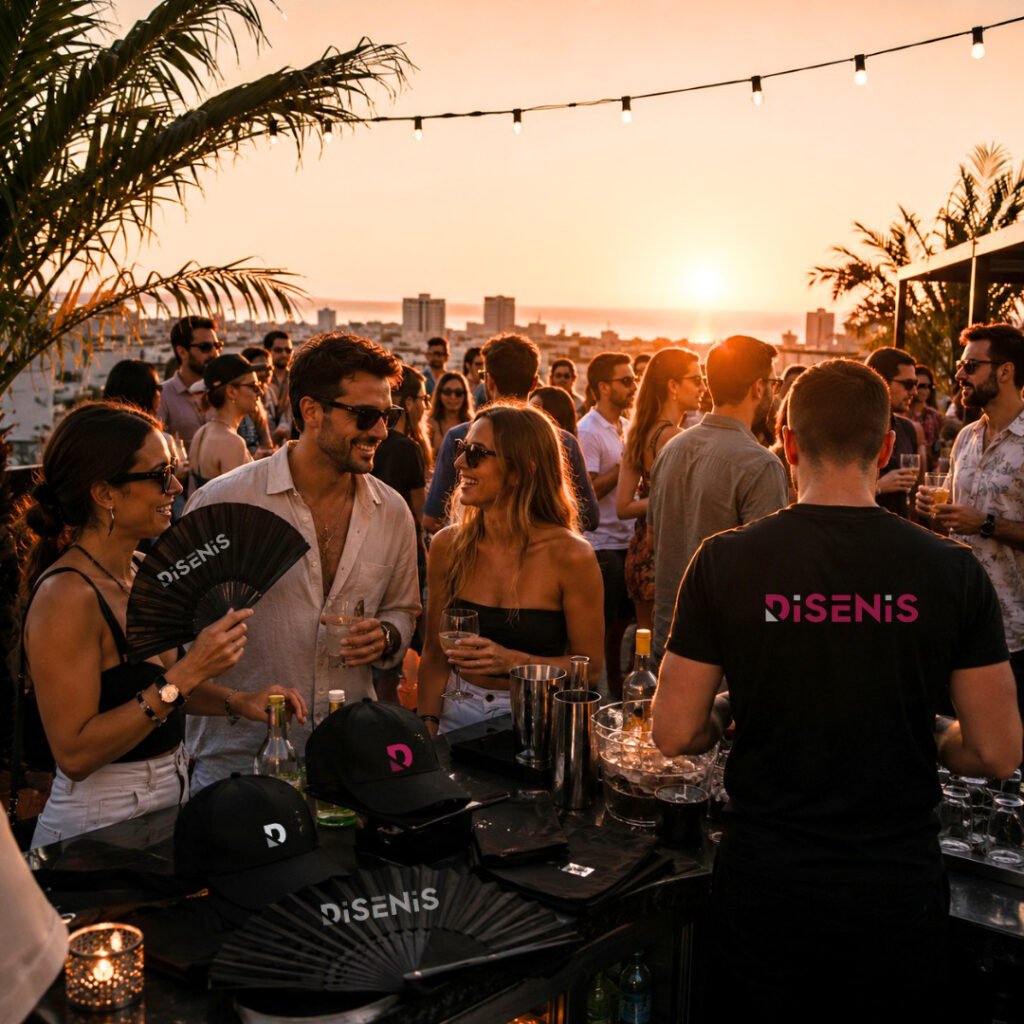 Cómo organizar el merchandising de un evento al aire libre en verano